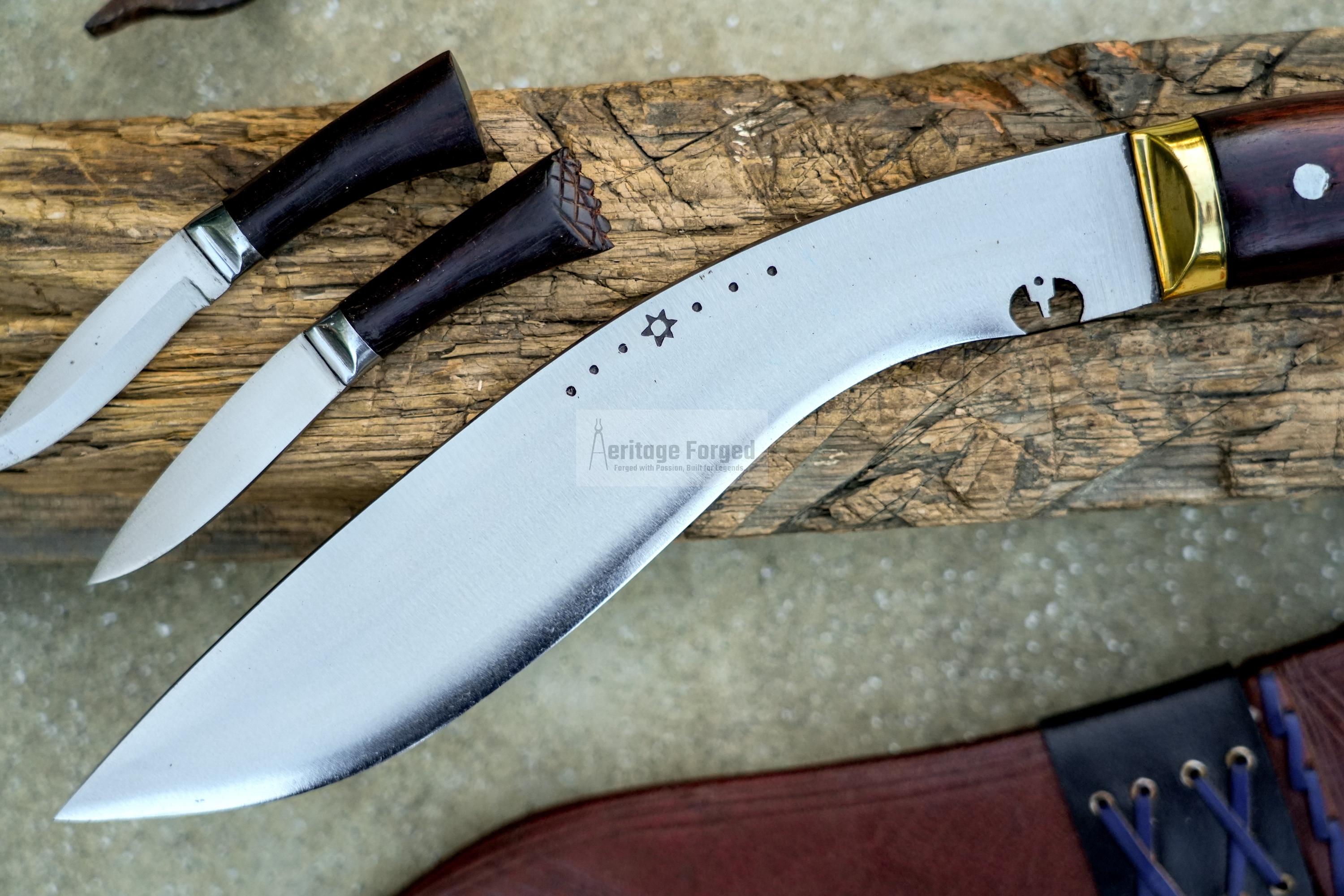 SIRUPATE KHUKURI / kukri Machete/ 10 inches Long Blade most famous kukri/ Full tang/ Leaf spring of truck/ Tempered/Sharpen/Working kukri