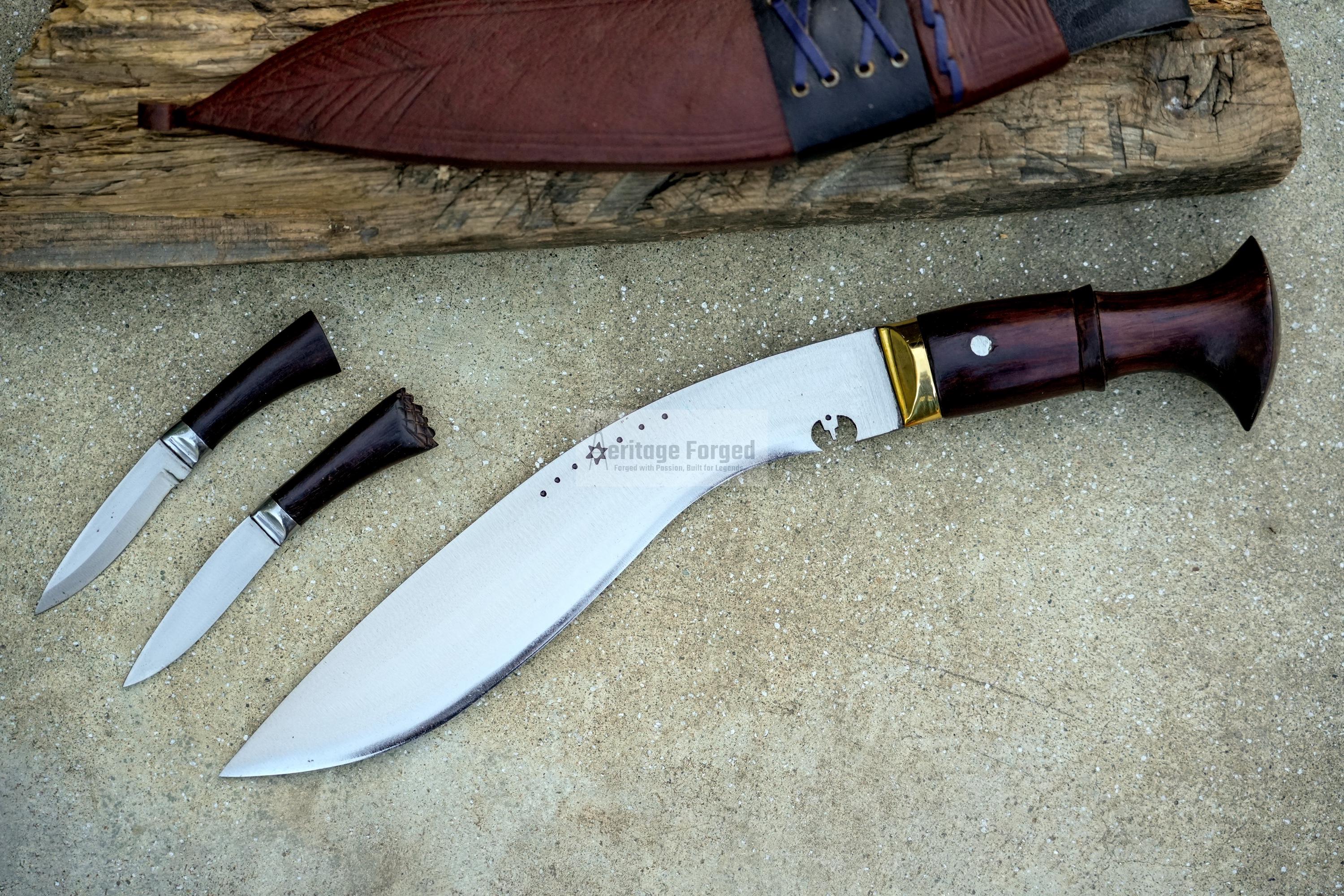 SIRUPATE KHUKURI / kukri Machete/ 10 inches Long Blade most famous kukri/ Full tang/ Leaf spring of truck/ Tempered/Sharpen/Working kukri