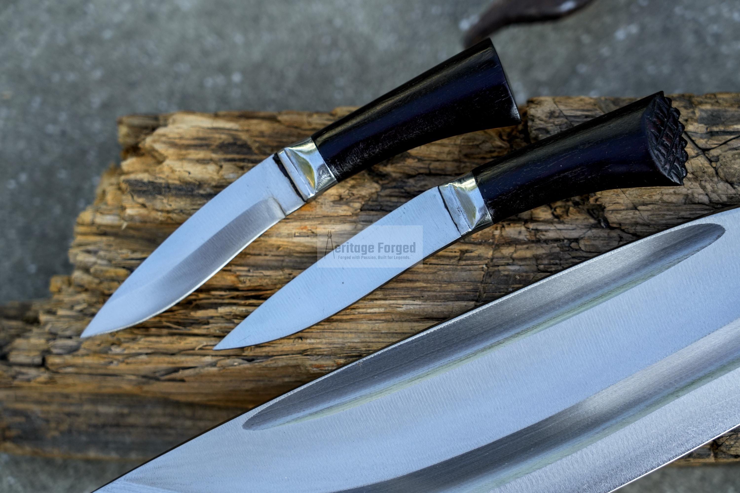 CHIRRA KHUKURI/ kukri Machete/ 14 inches Long Blade Heavy duties machete/ Full tang/ Leaf spring of truck/ Tempered/Sharpen/Working