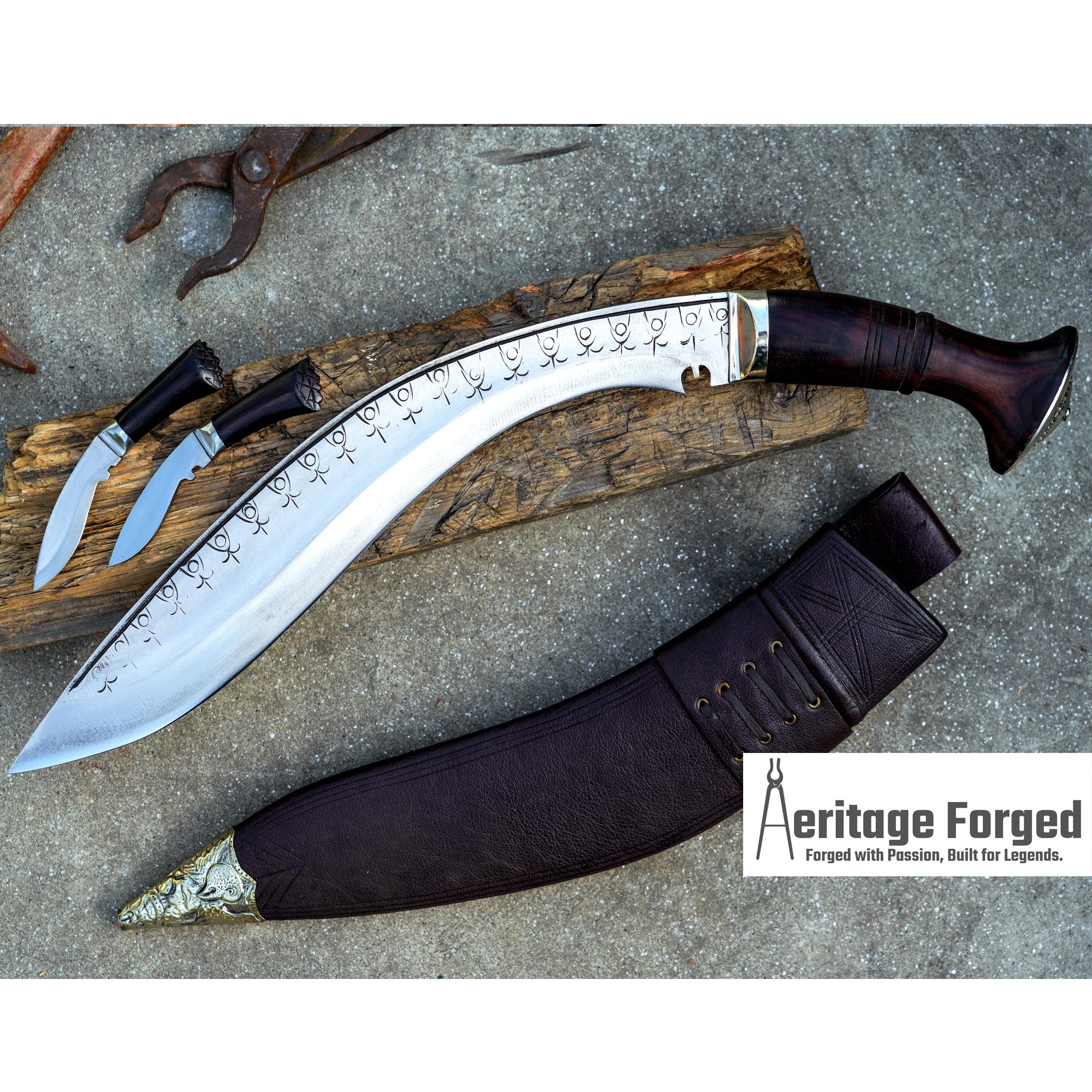 SALYANI KHUKURI /Villager kukri Machete/ 15 inches Long Blade Heavy duties machete/ Full tang/ Leaf spring of truck/ Tempered/Sharpen
