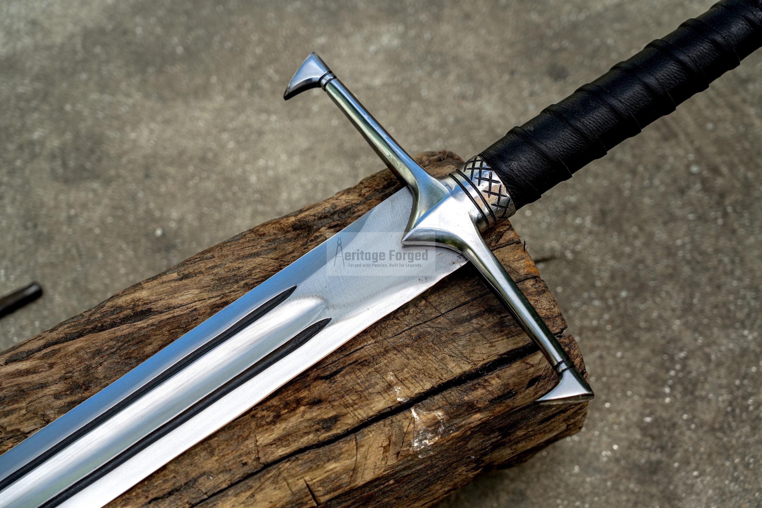 PETER SWORD /34 inches long Blade Hand Forged Sword/ large sword/Handmade from Leaf spring of Truck-Balance water tempered/Sharp