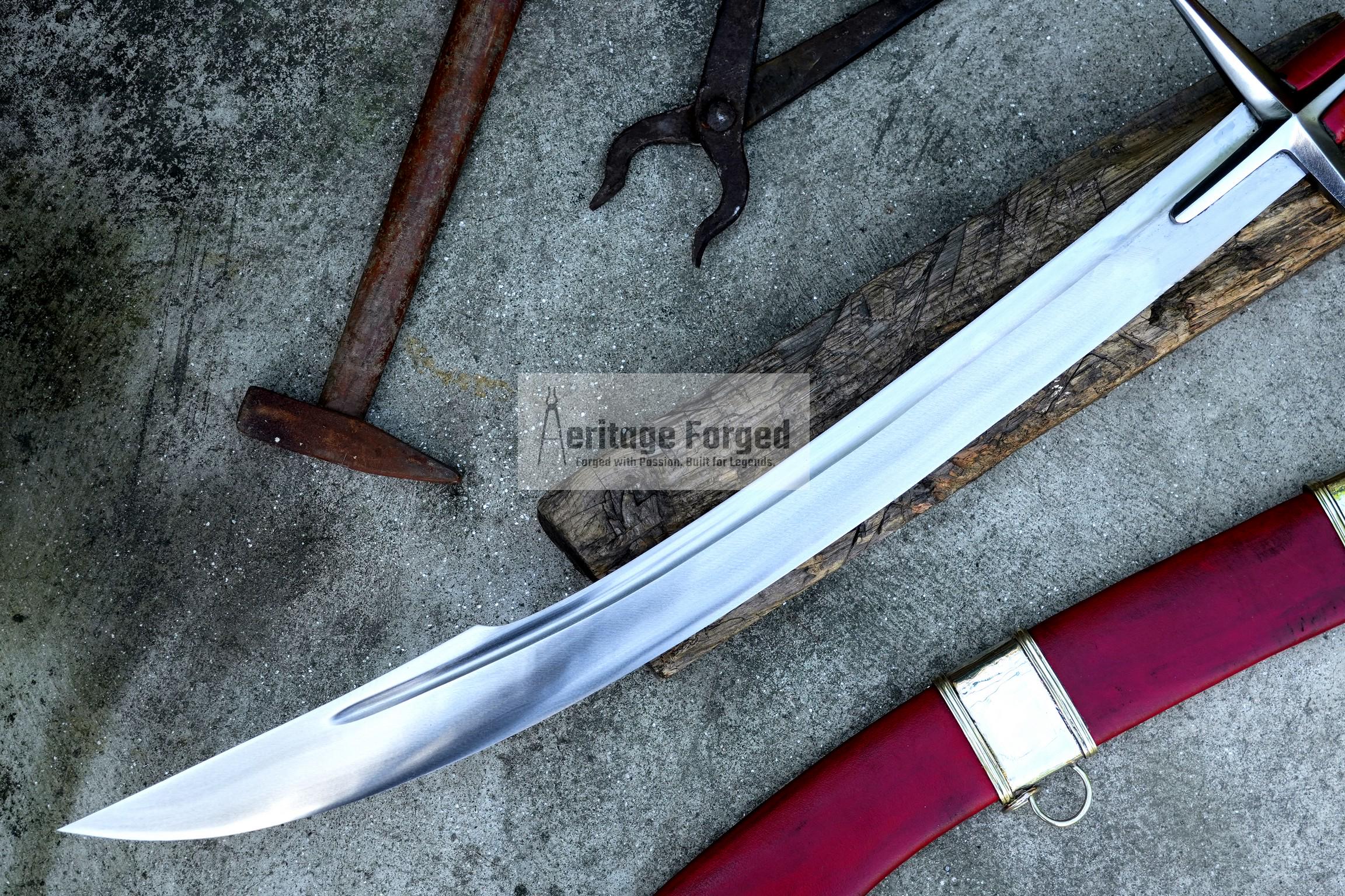 HUNGARIAN SABER SWORD /24 inches Long Blade hand forged Sword/ Tempered/Sharpen/Working/Handmade/sword