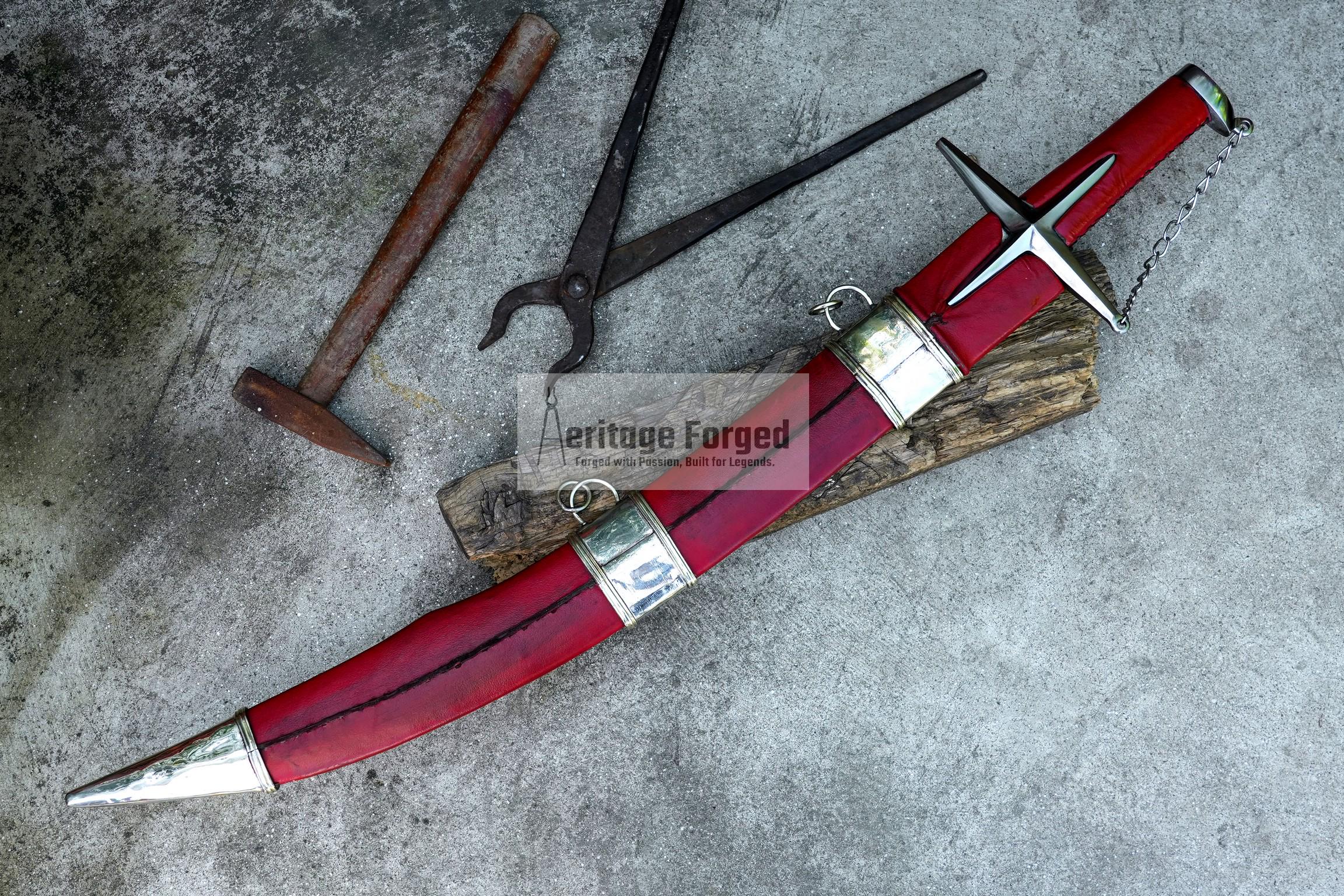 HUNGARIAN SABER SWORD /24 inches Long Blade hand forged Sword/ Tempered/Sharpen/Working/Handmade/sword