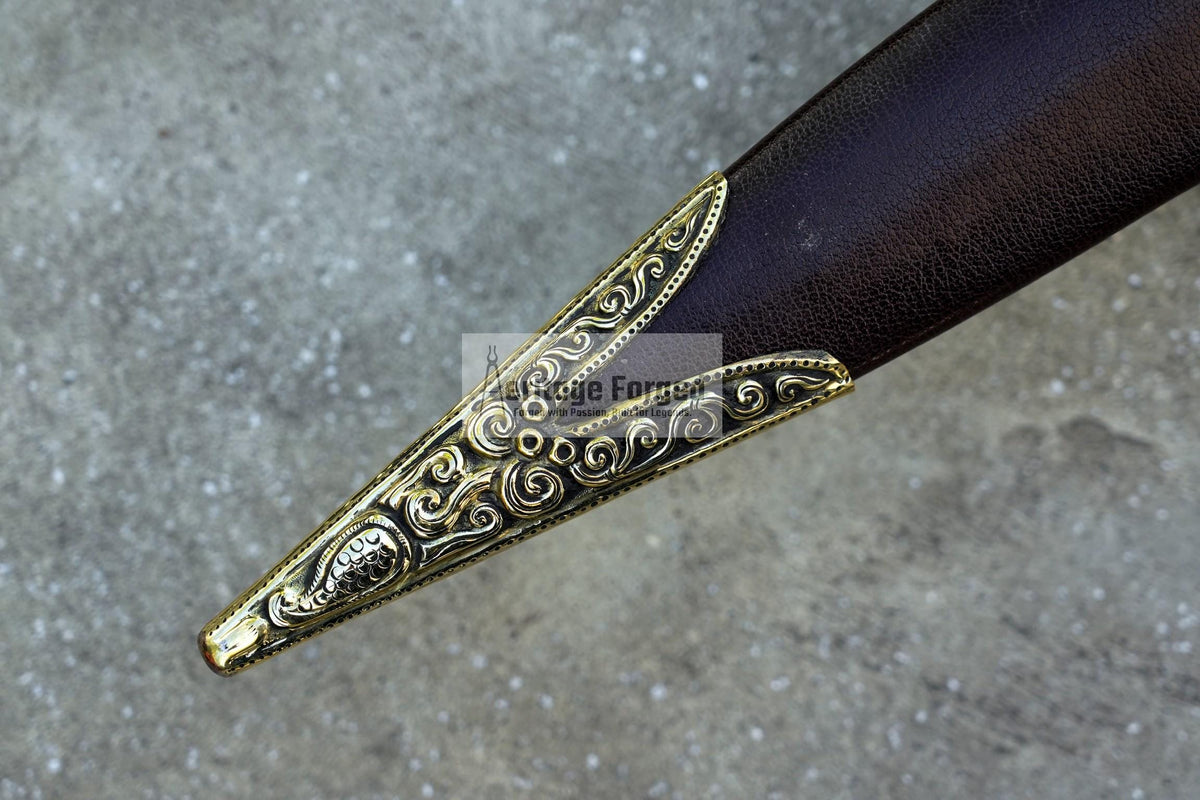 MEDIEVAL SWORD/ 26 inches Long Blade hand forged Sword/Leaf spring of truck/Rosewood Handle/Sharpen/Tempered/Ready to use/knife/knives