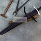 MEDIEVAL SWORD/ 26 inches Long Blade hand forged Sword/Leaf spring of truck/Rosewood Handle/Sharpen/Tempered/Ready to use/knife/knives